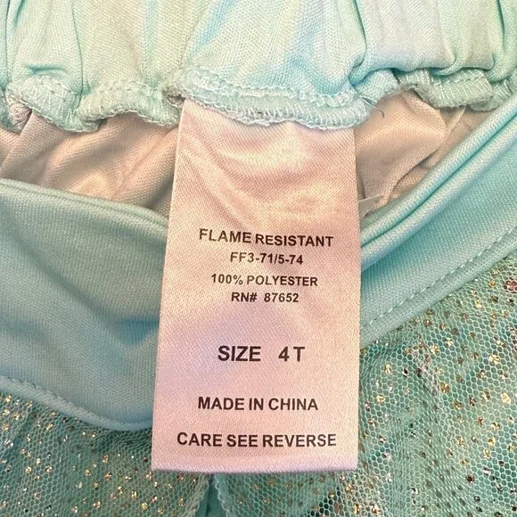 Disney - Jasmine - Princess 2 Piece Pajamas With Lace - Size 4T - Picture 8 of 8